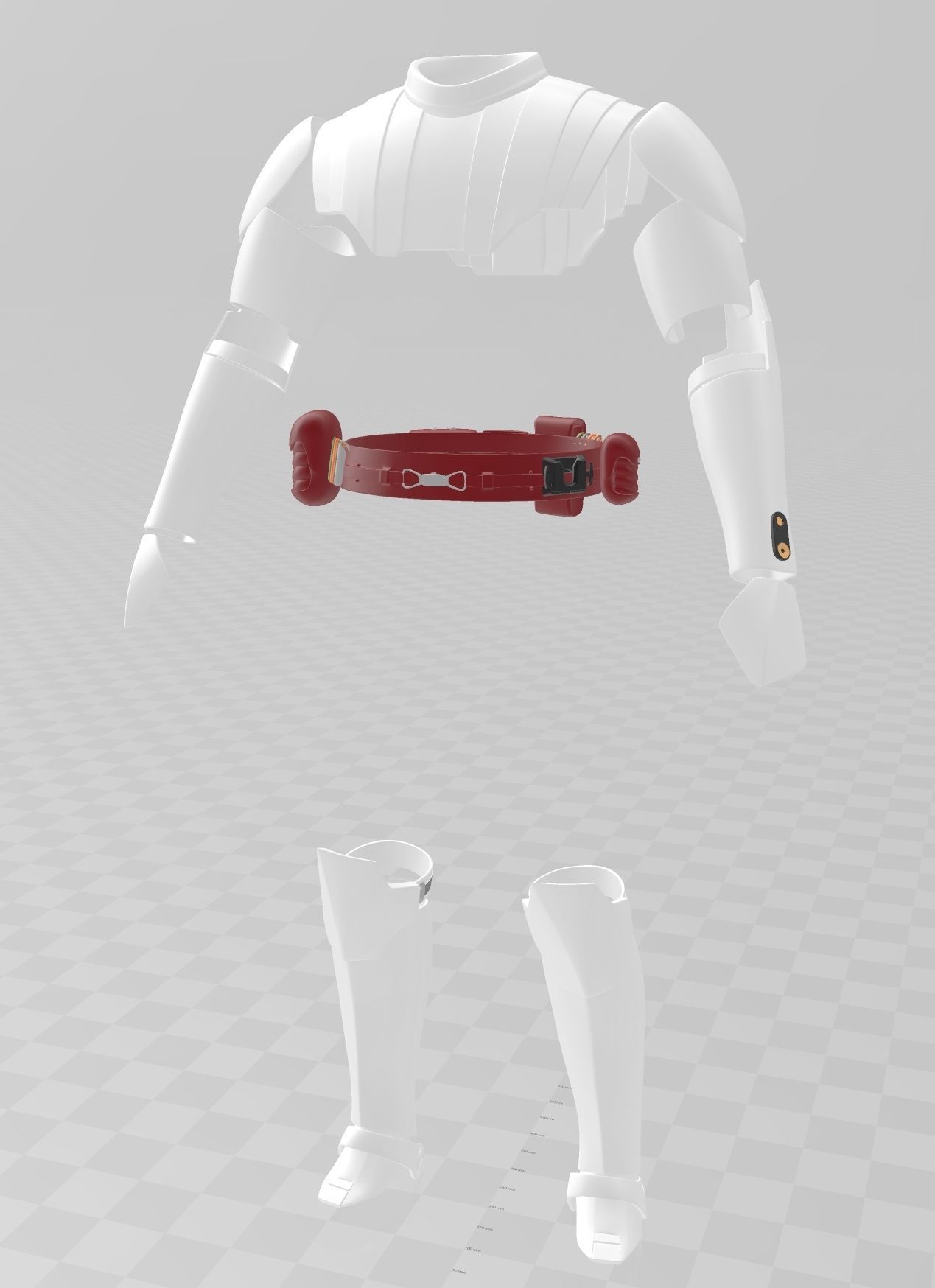 Star Wars Obiwan General Kenobi  Aromr Coplay 3D print model_12