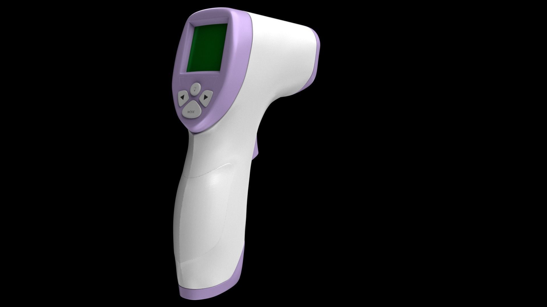 Thermometer DT8809c Temperature Gun lowpoly model Low-poly 3D model_3