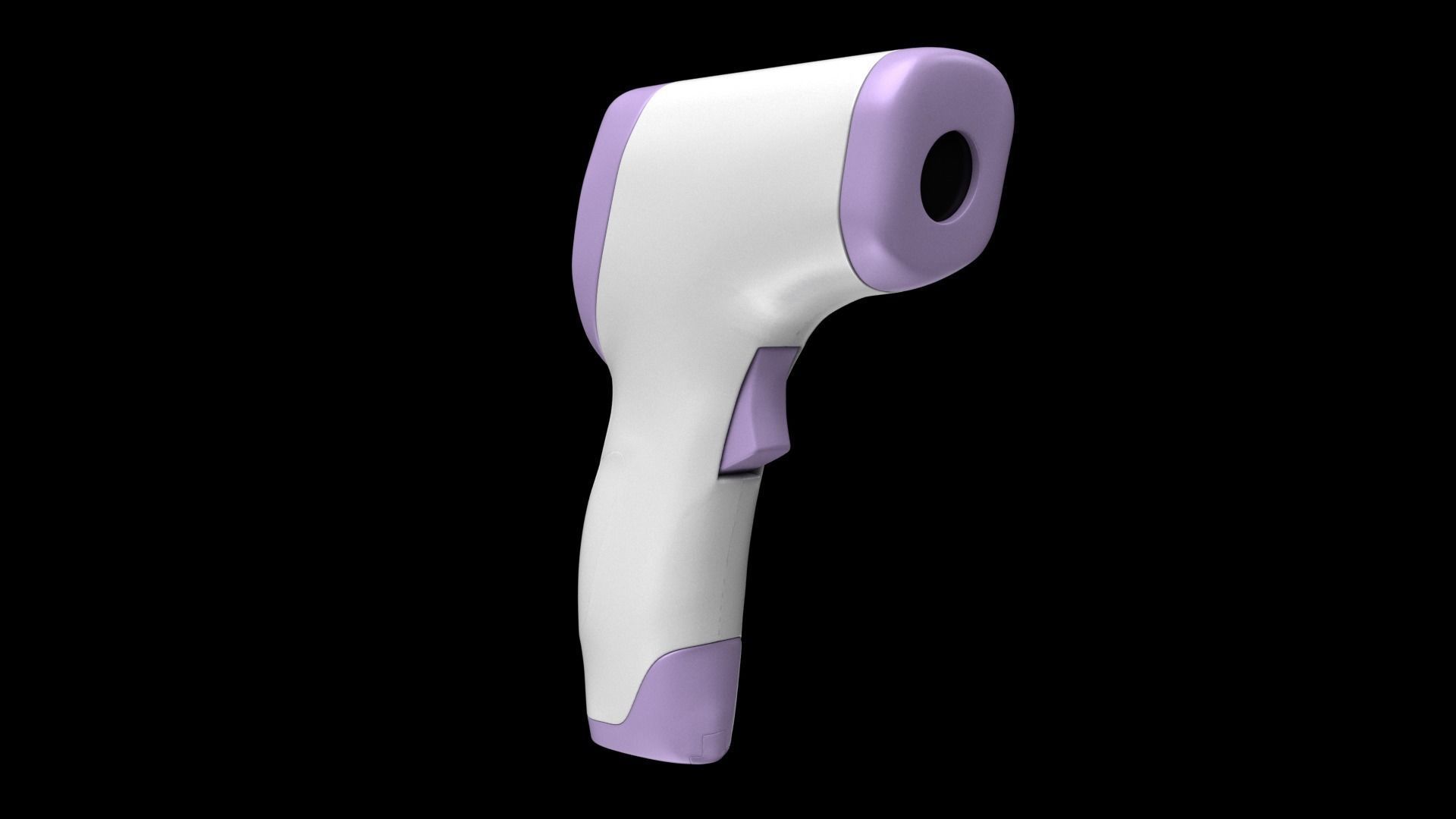 Thermometer DT8809c Temperature Gun lowpoly model Low-poly 3D model_1