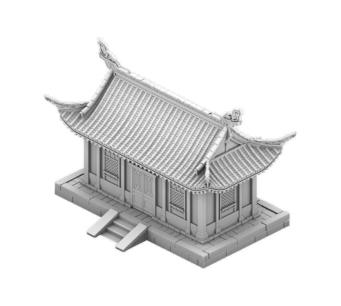 Architecture - Windy Grassland Building 01 3D model_3