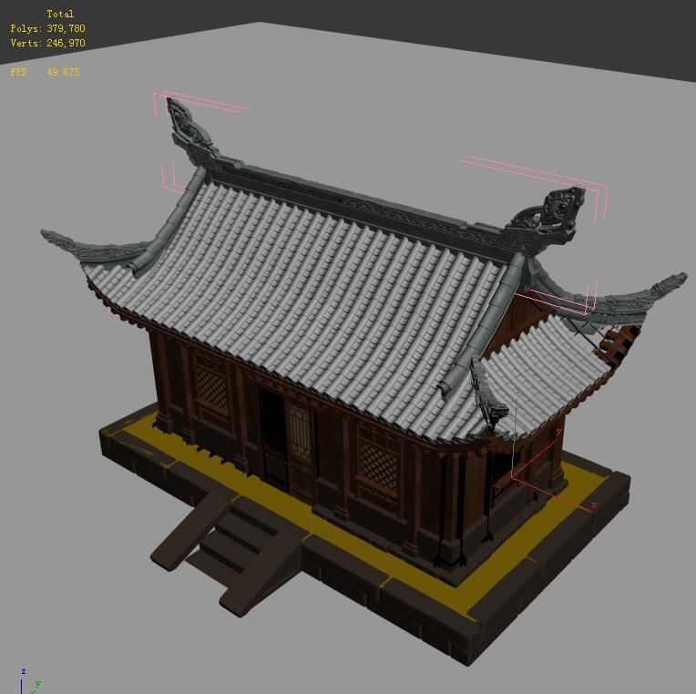 Architecture - Windy Grassland Building 01 3D model_1