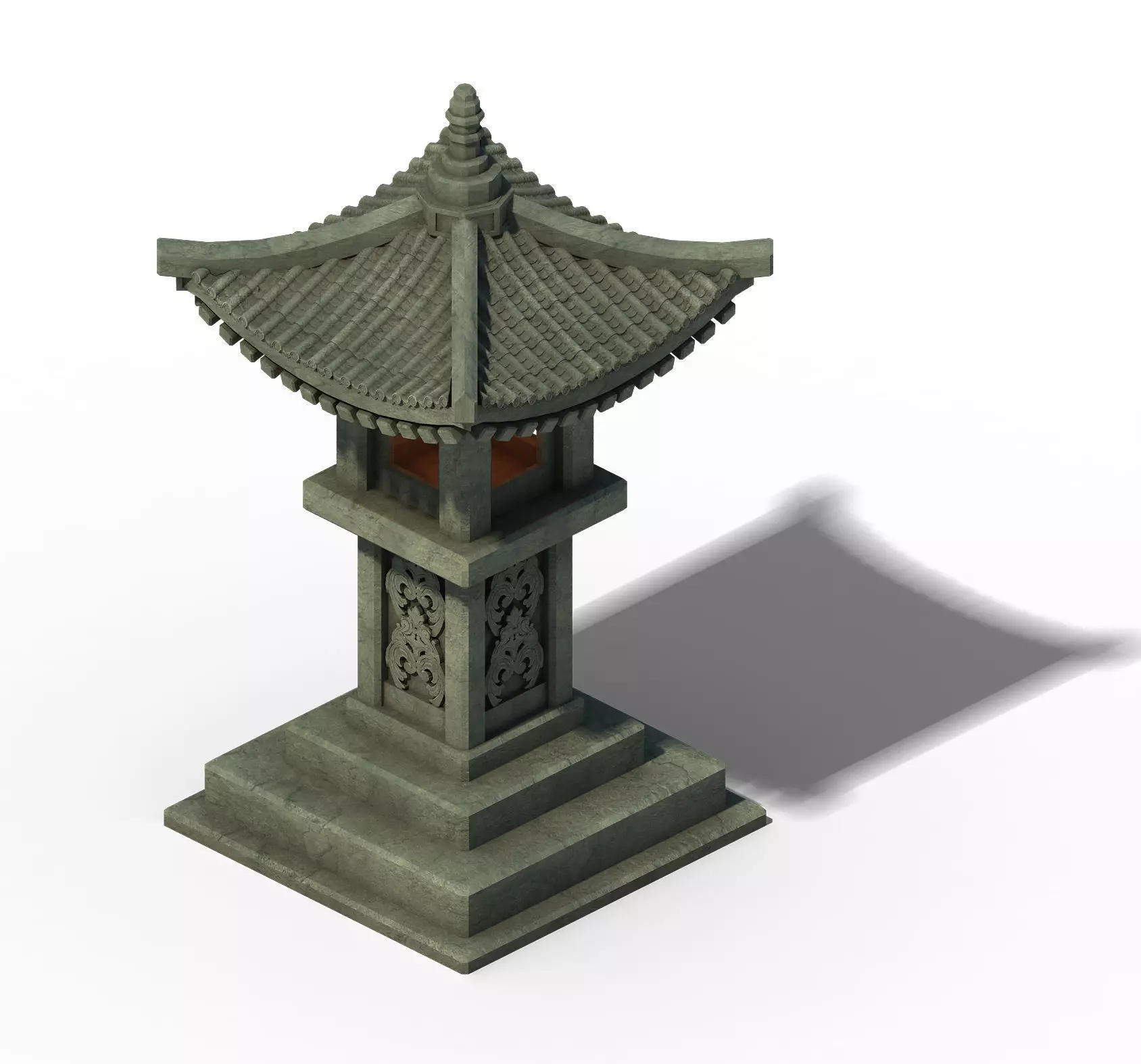 Architecture - Windland Prairie - Stone Lamp 01 3D model_0