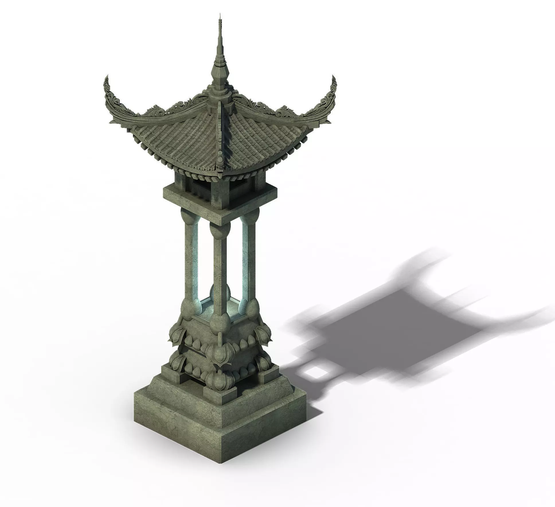 Architecture - Windland Prairie - Stone Lamp 02 3D model