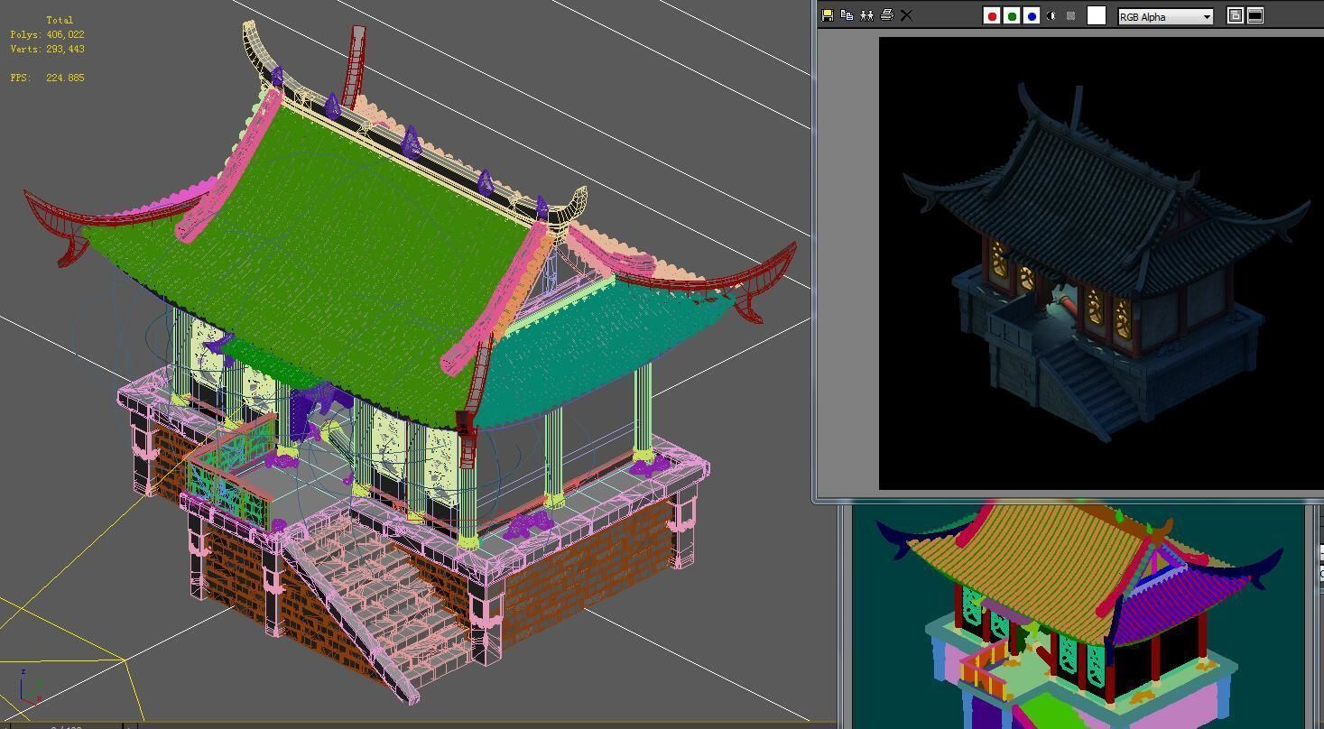 Building ghost house - haunted house 01 3D model_6