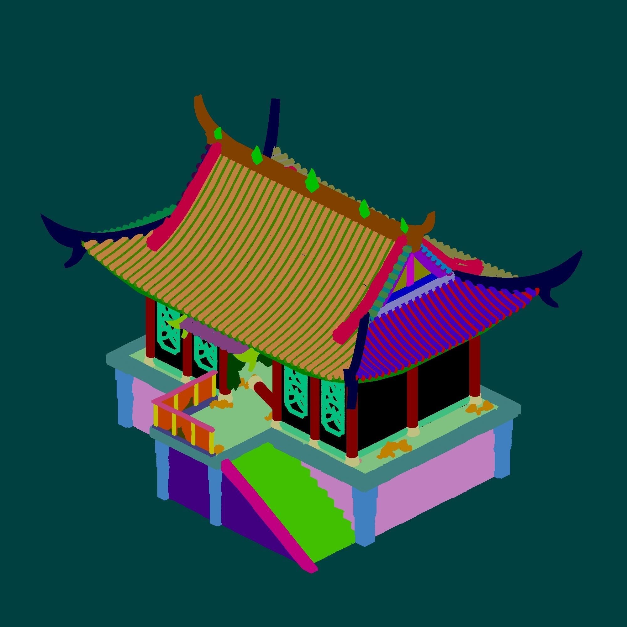 Building ghost house - haunted house 01 3D model_2