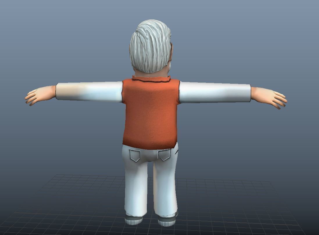 Cartoon narendra modi 3d  Character model Low-poly 3D model_2