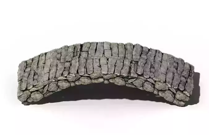 Building accessories - white jade stone bridge