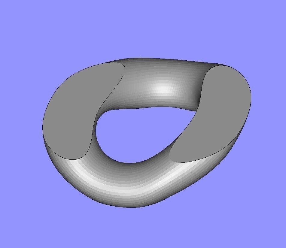 8mm Wide Loose Chain Link 3D print model_3