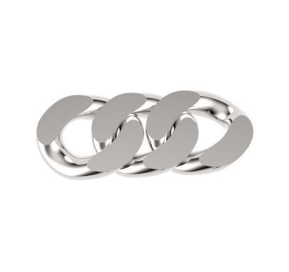 8mm Wide Loose Chain Link 3D print model_2