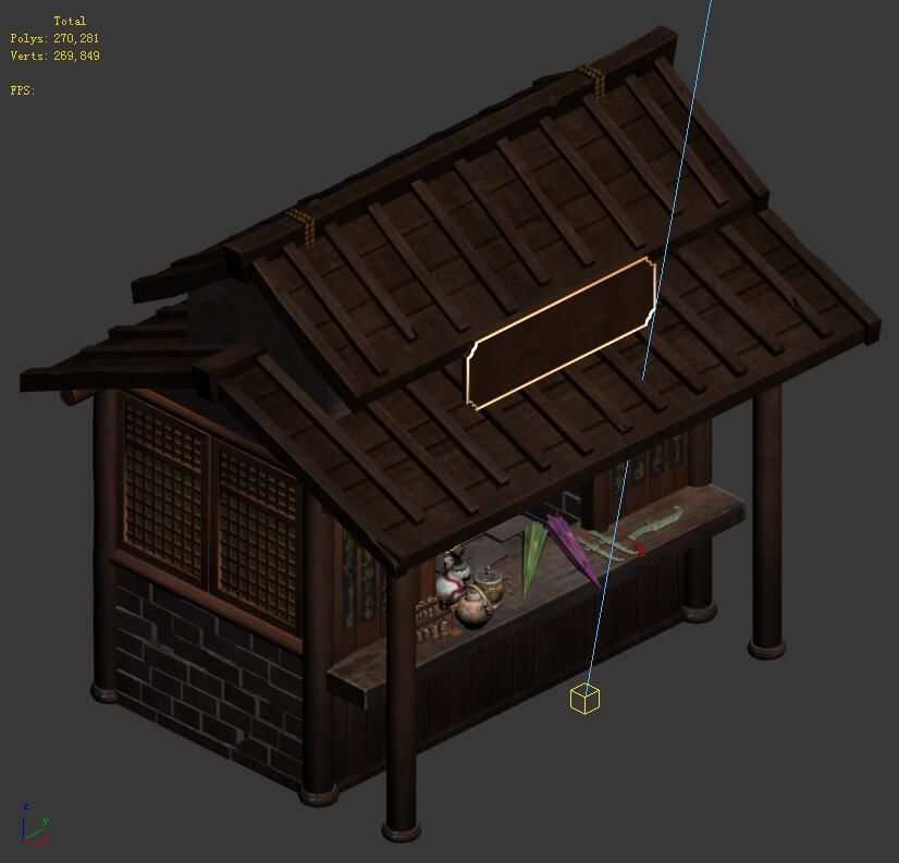 Street - small street vendors 3D model_1