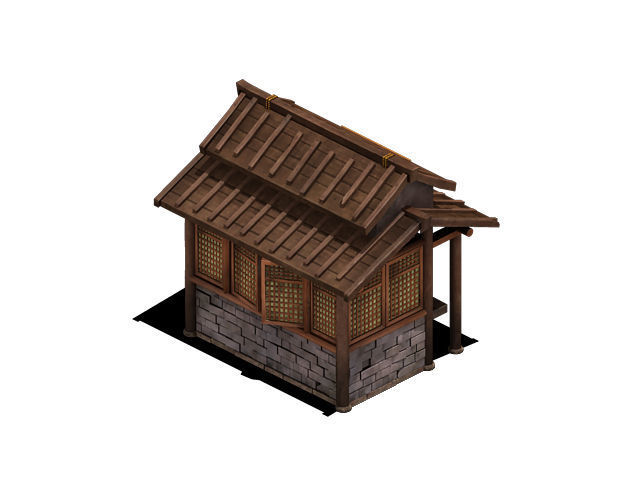 Street - small street vendors 3D model_4