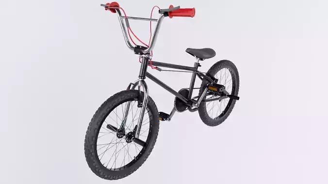 Bicycle bmx bike Low-poly 3D model