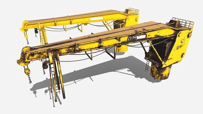 Shipping Crane Low-poly 3D model