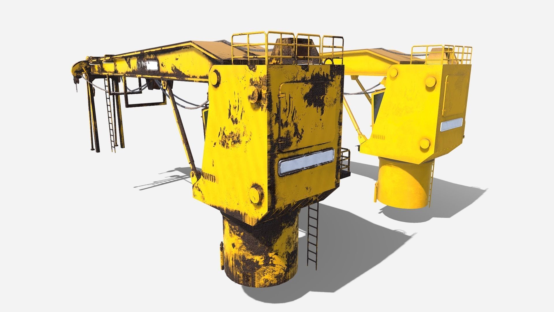 Shipping Crane Low-poly 3D model_2