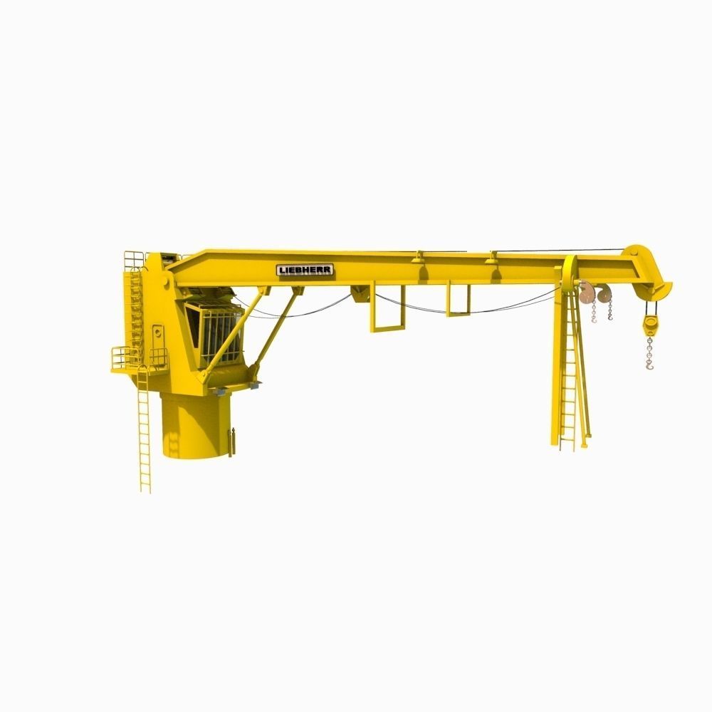 Shipping Crane Low-poly 3D model_6