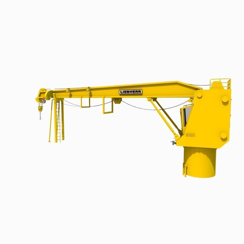 Shipping Crane Low-poly 3D model_7