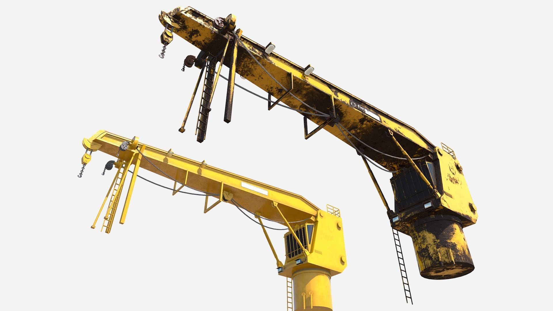 Shipping Crane Low-poly 3D model_3