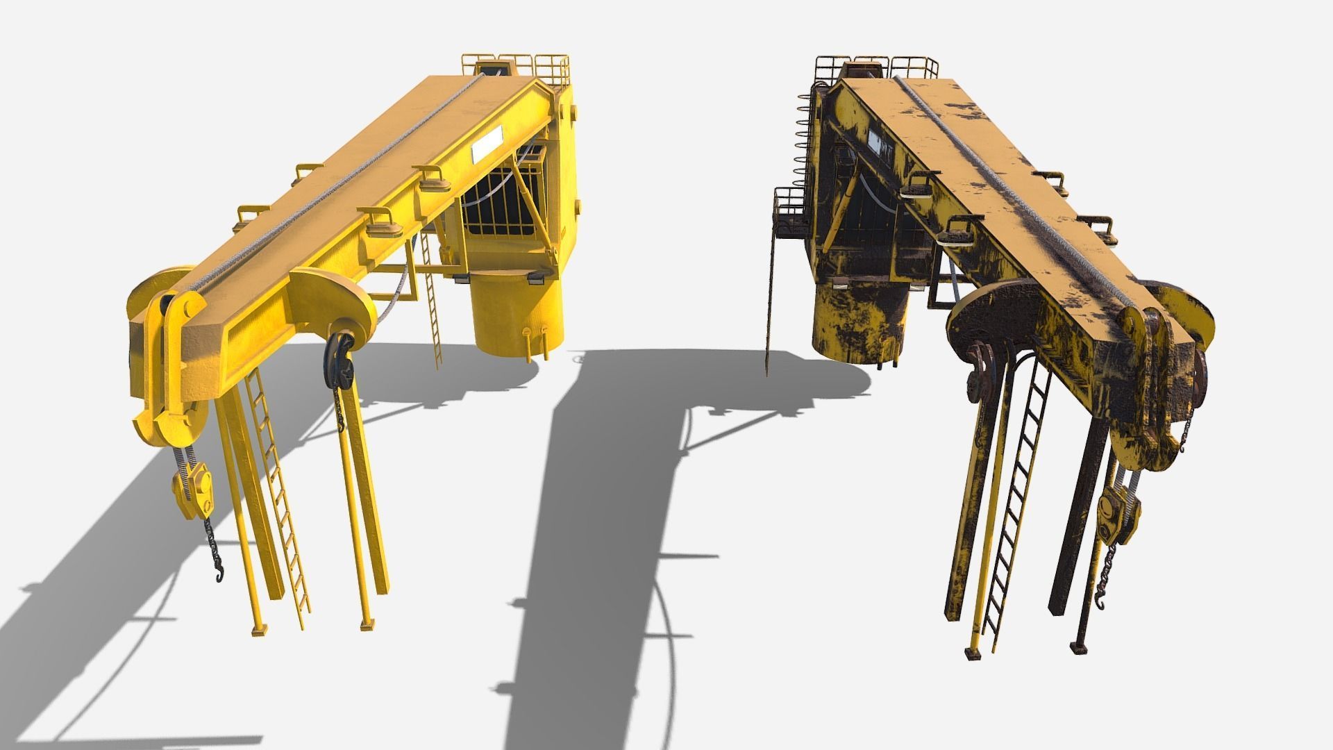 Shipping Crane Low-poly 3D model_4