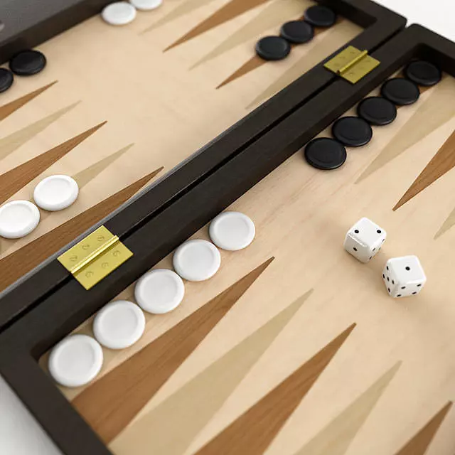 Backgammon board 3D model_0