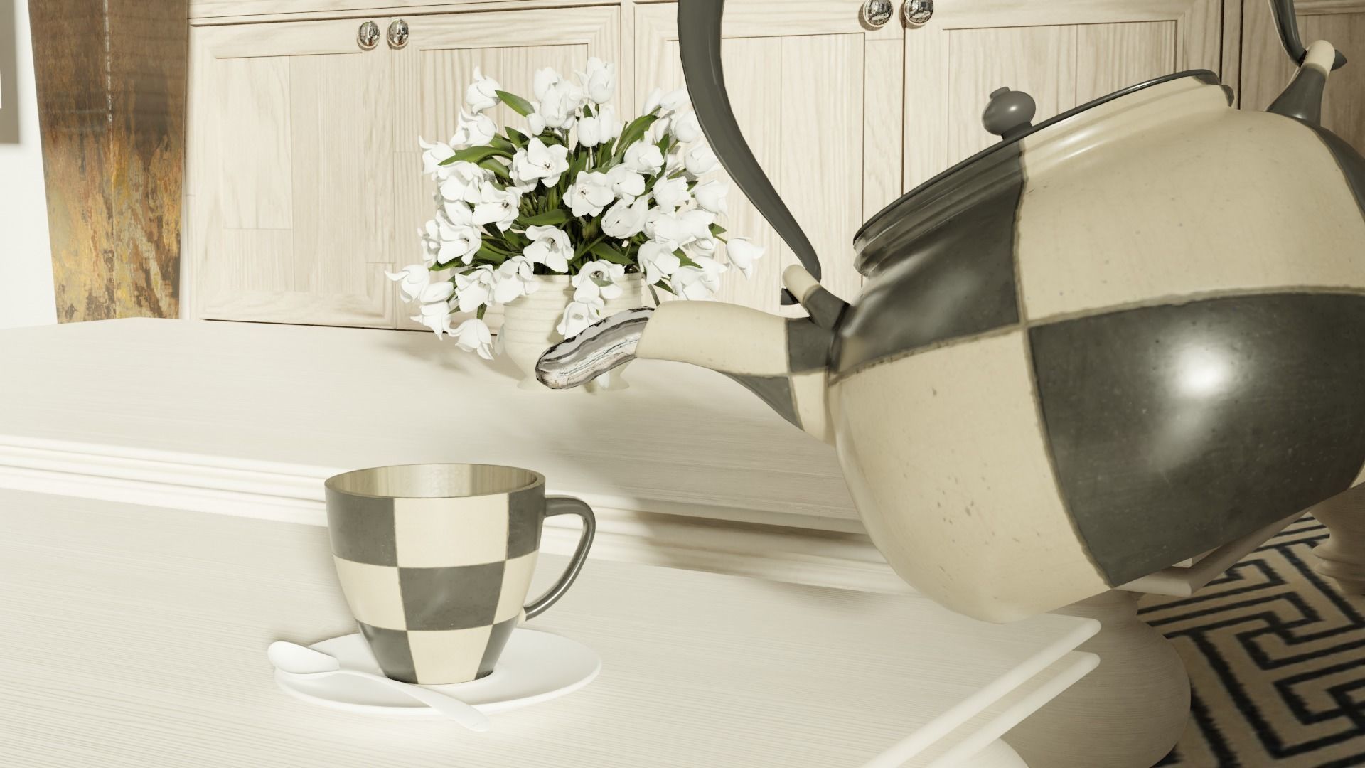 Coffee table Free 3D model_7