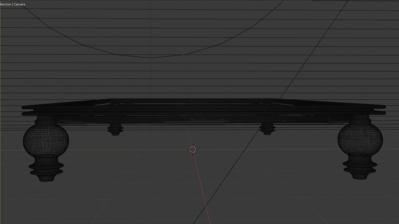 Coffee table Free 3D model_4