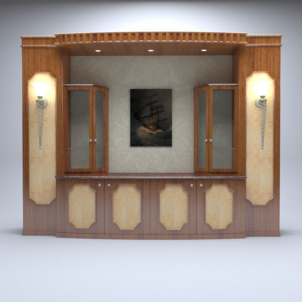 Wall cabinet 3D model_5