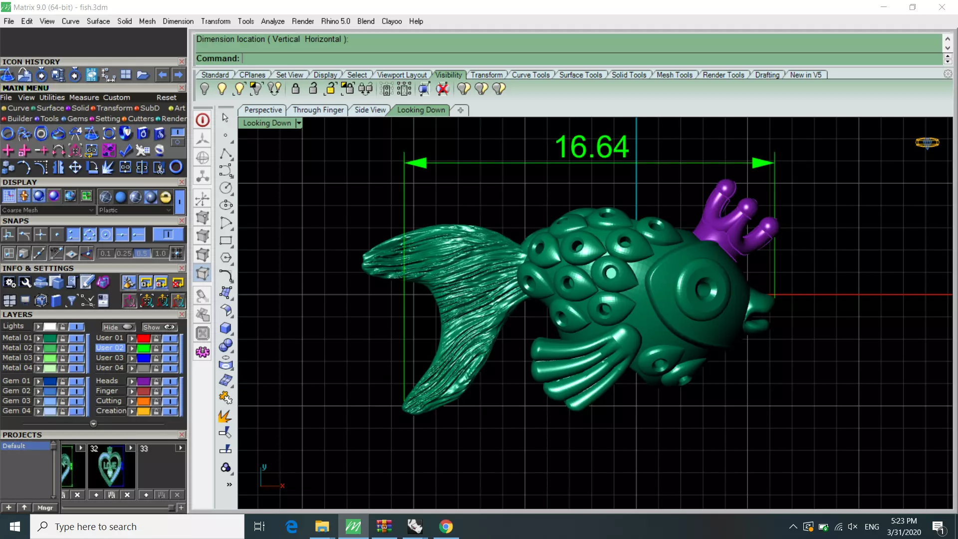 fish bracelet pandora 3D print model_0