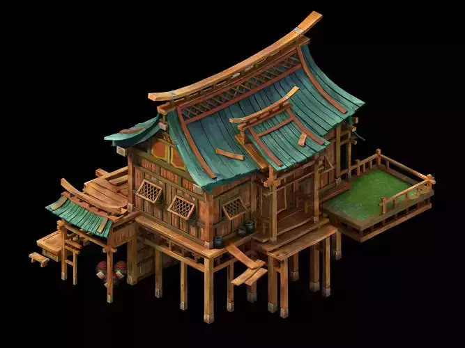 Game model - Hanging Garden - residential 03