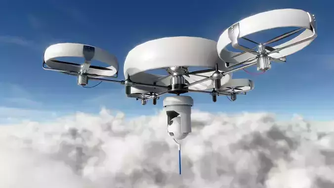 spy Drone Low-poly 3D model