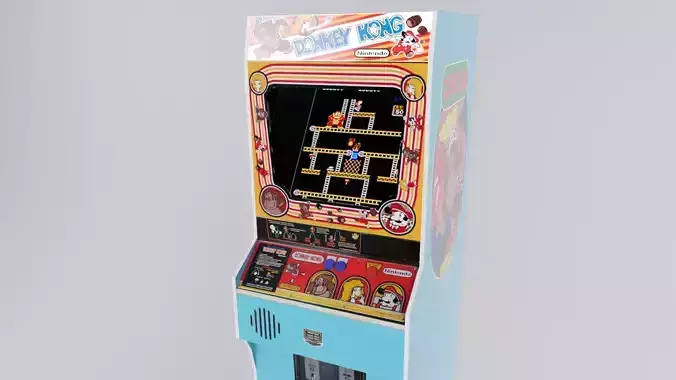 Donkey Kong Low-poly 3D model