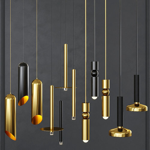 Pendant set 009 3D model