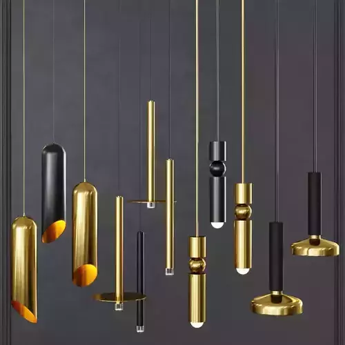 Pendant set 009 3D model