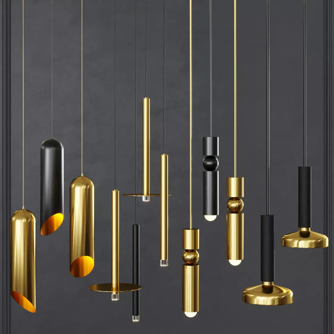 Pendant set 009 3D model_0