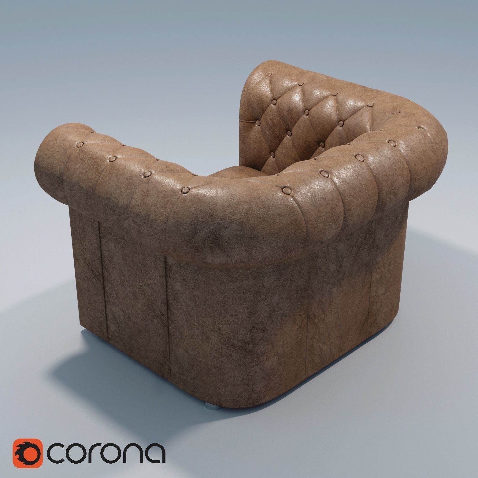 Classik sofa armchair 3D model_1