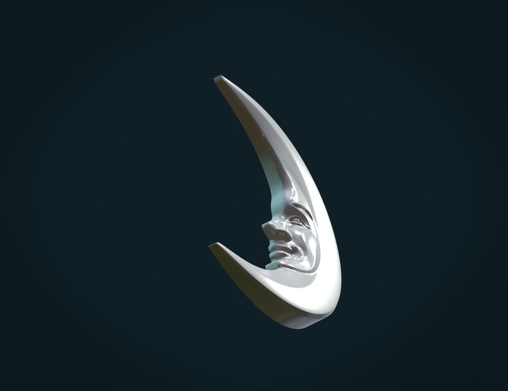 Crescent relief 3D print model_6