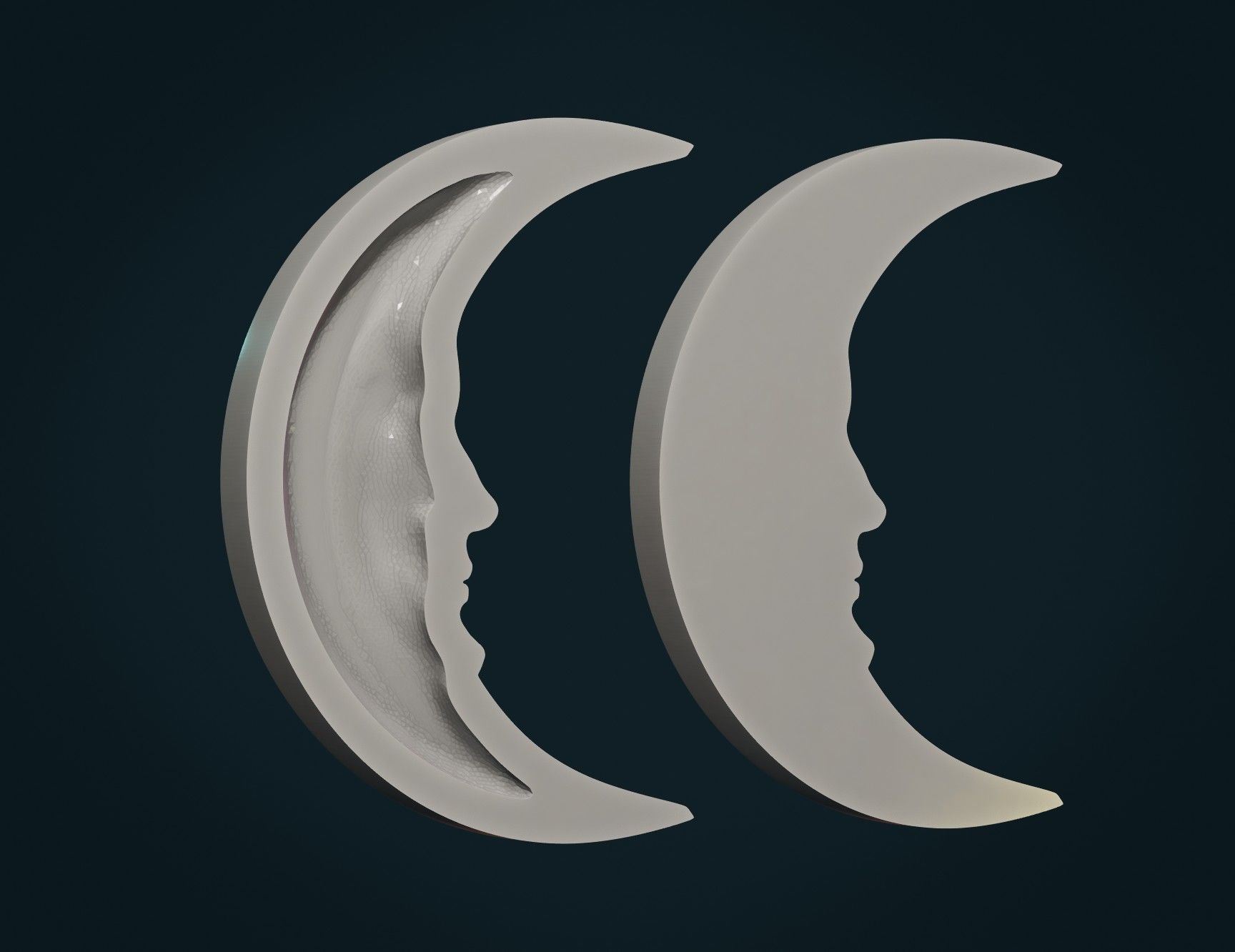 Crescent relief 3D print model_10