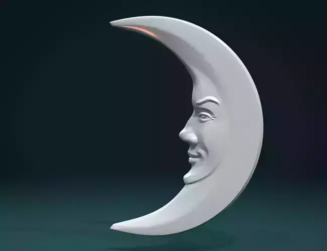 Crescent relief 3D print model