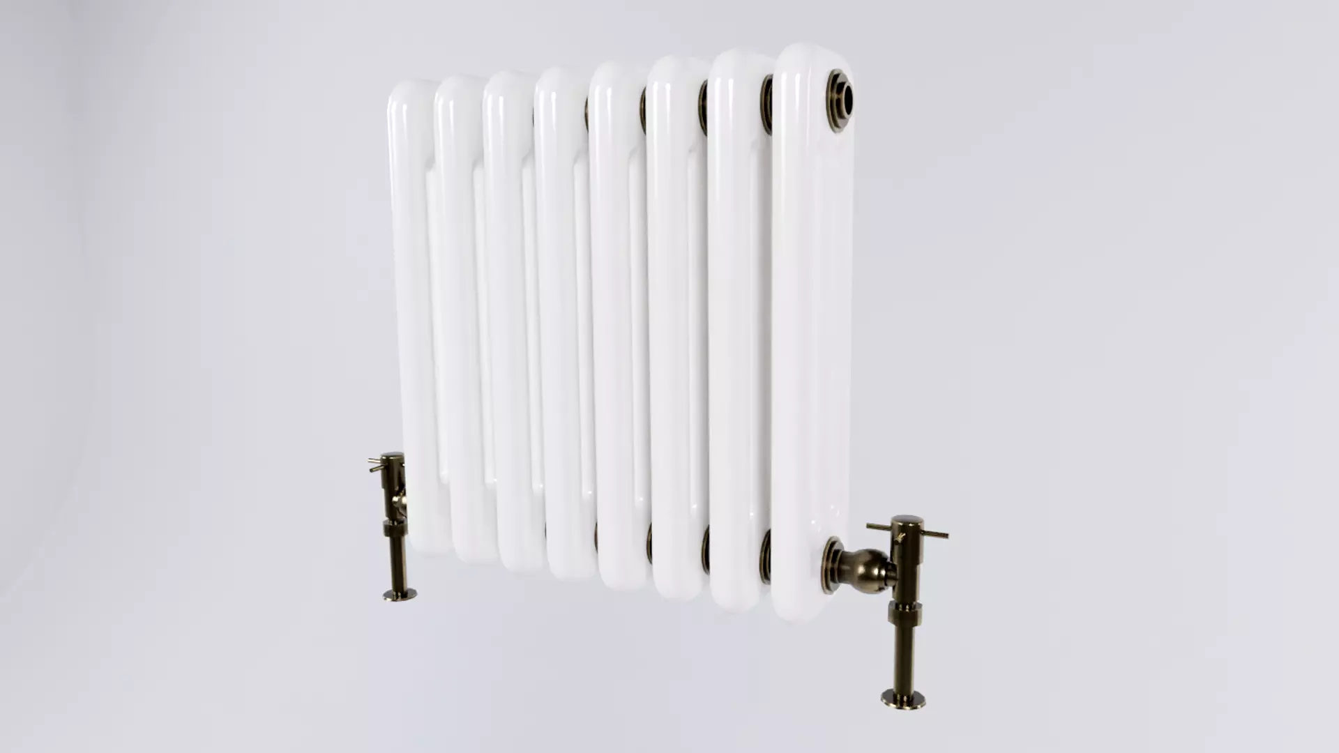 Radiator Low-poly 3D model_0
