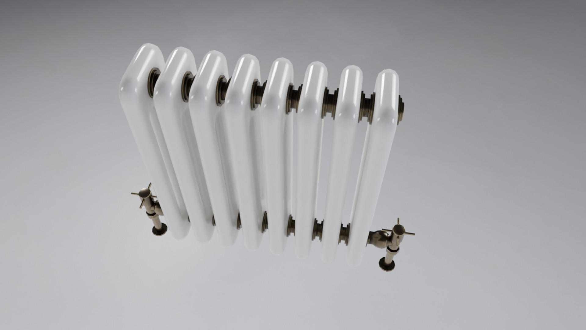 Radiator Low-poly 3D model_1