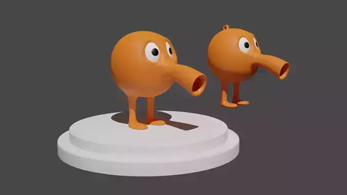 Wreck It Ralph Qbert 3D Print Model 3D print model