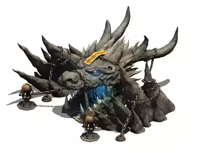 Trapped Dragon Cave - Entrance 3D model