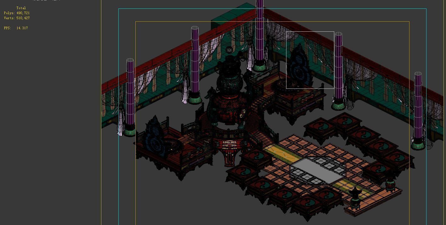 Game model - alchemy room 3D model_1
