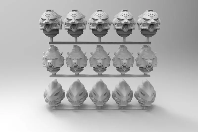 space helmet animal pack 3D print model_0