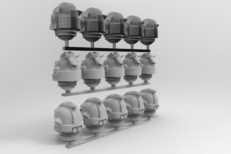 space helmet animal pack 3D print model_4