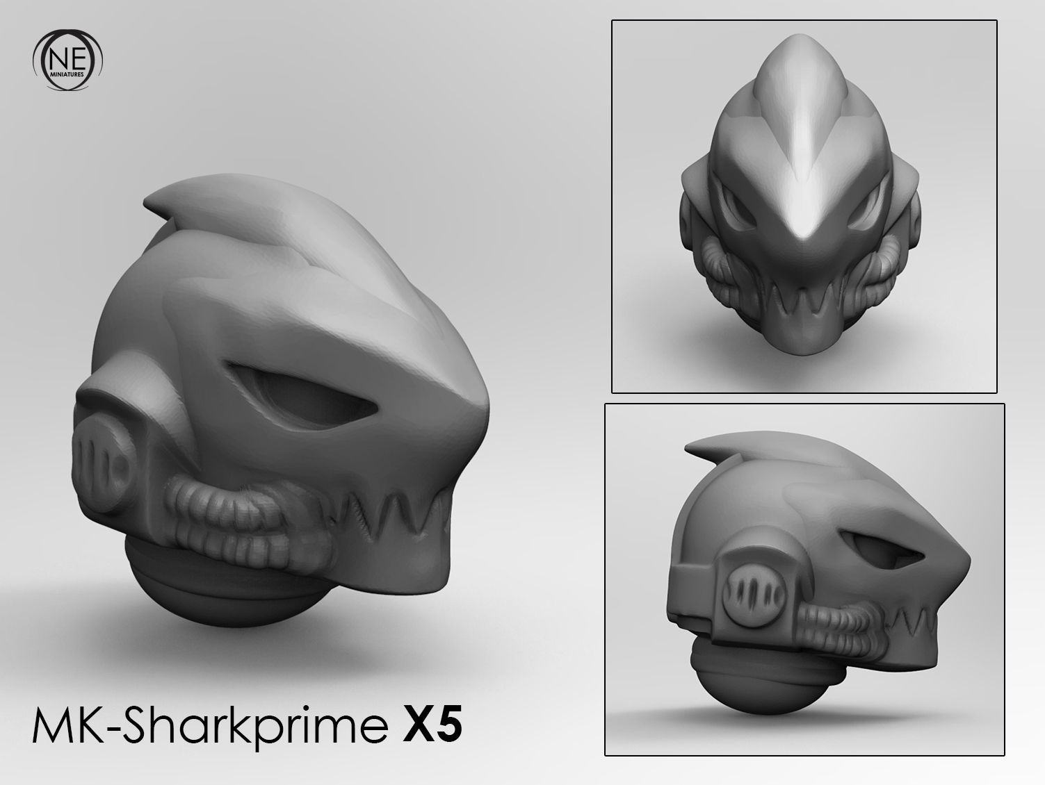 space helmet animal pack 3D print model_2