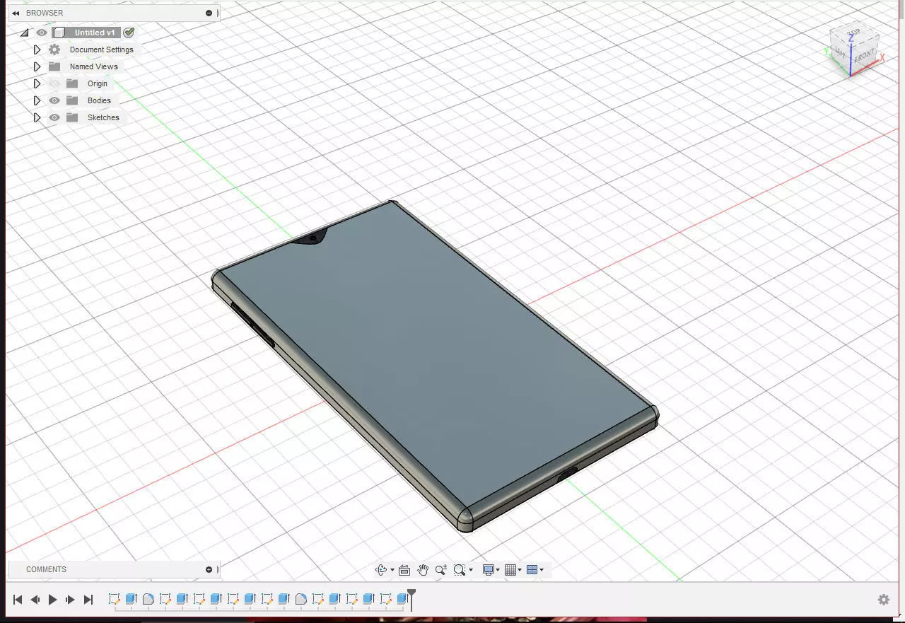 Android Phone Prototype 3D model_0