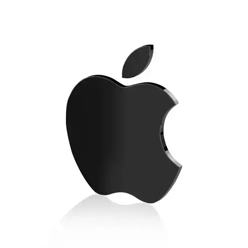 apple logo 3D model