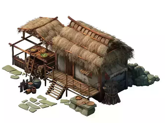 Game Model - Thatched Cottage 02