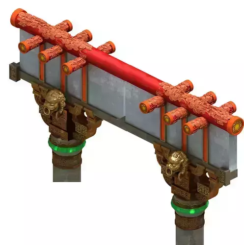 Martial art - decorative columns