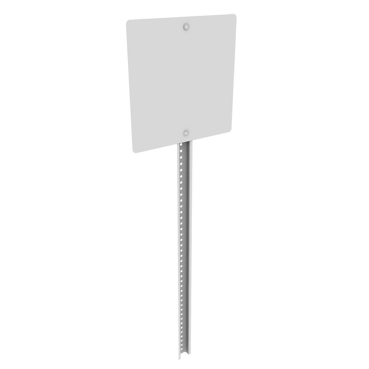 No Left Turn Sign 3D model_2